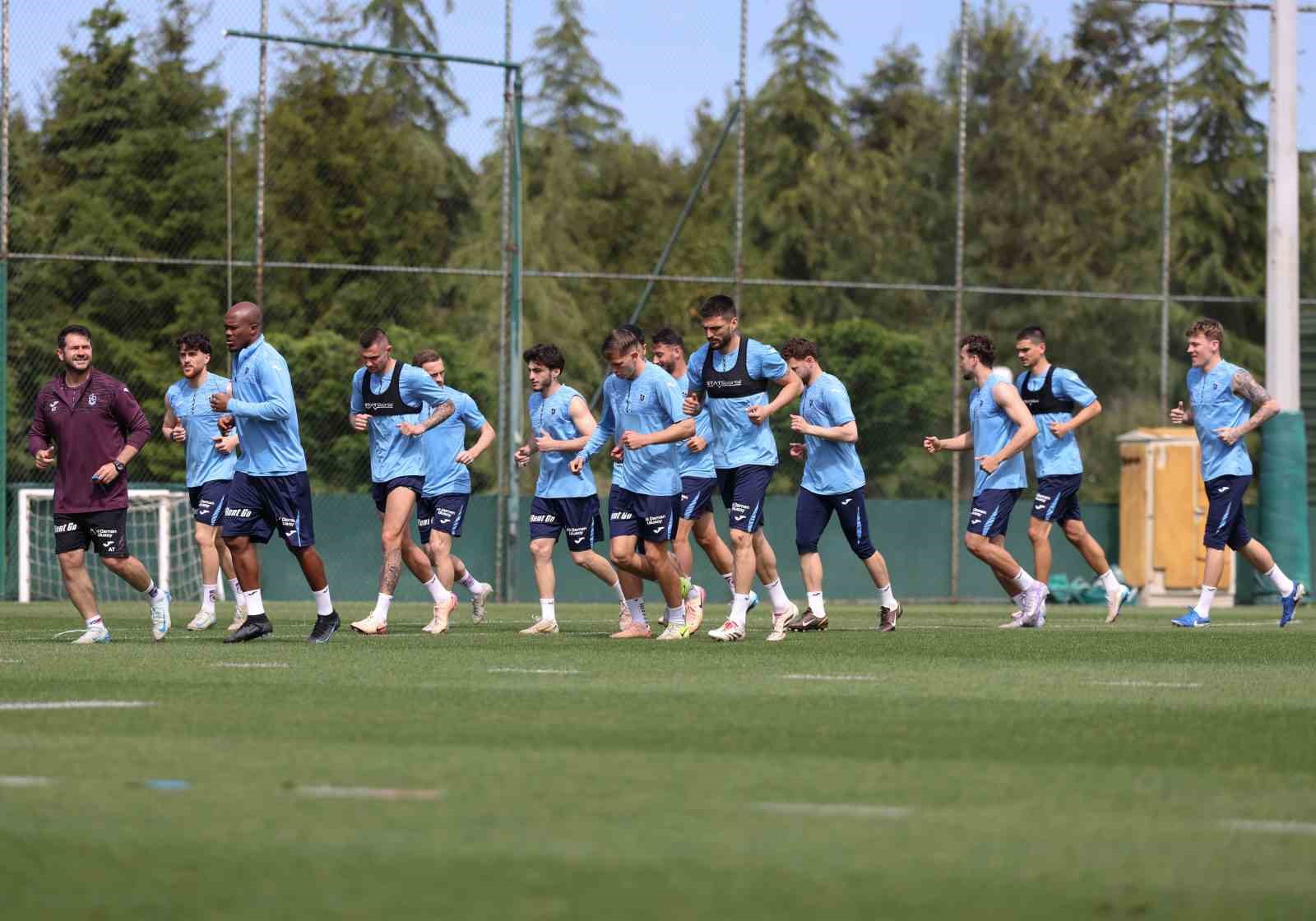 Trabzonspor, Samsunspor maçı hazırlıklarını sürdürdü