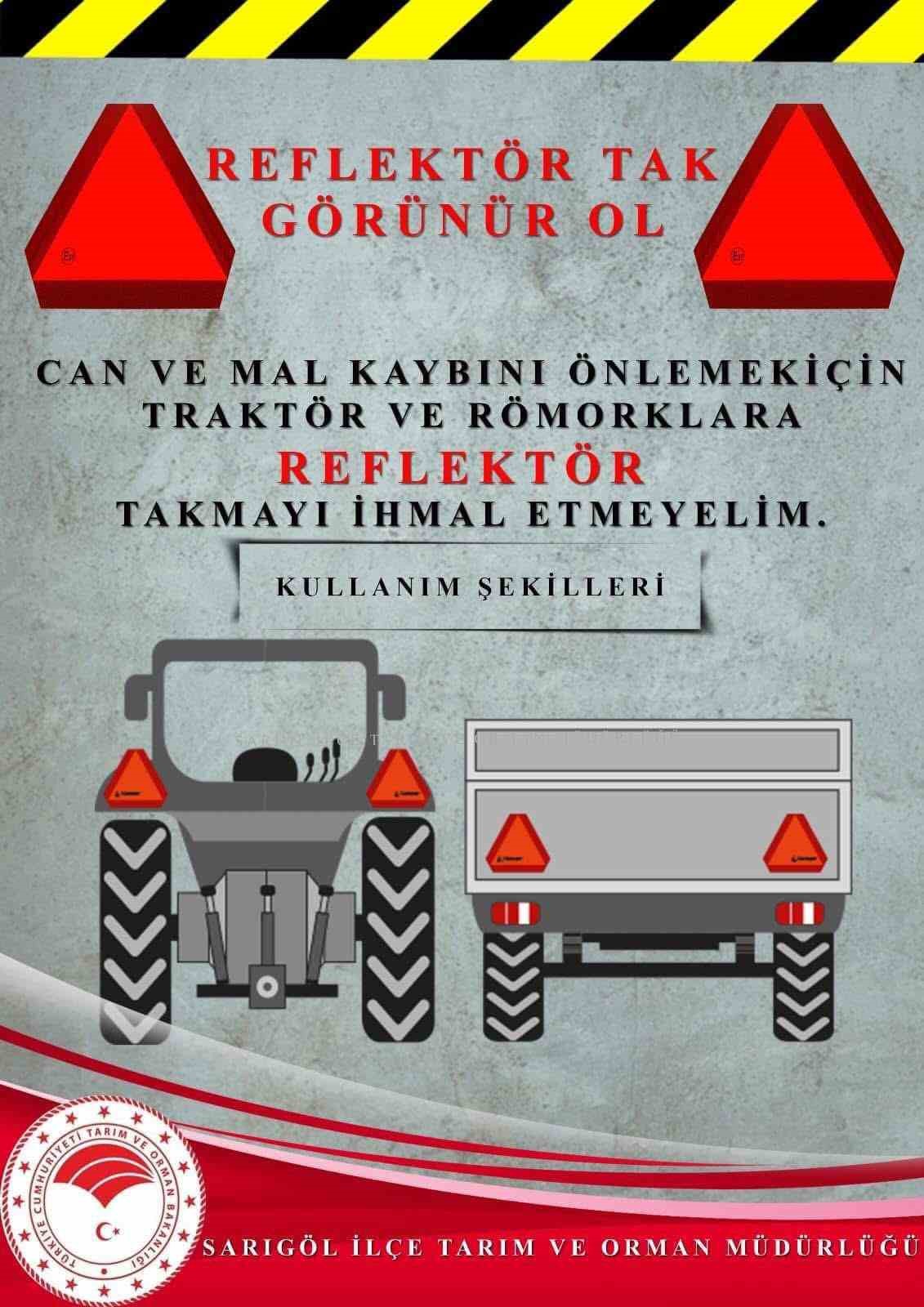 Kazalara karşı reflektör uyarısı