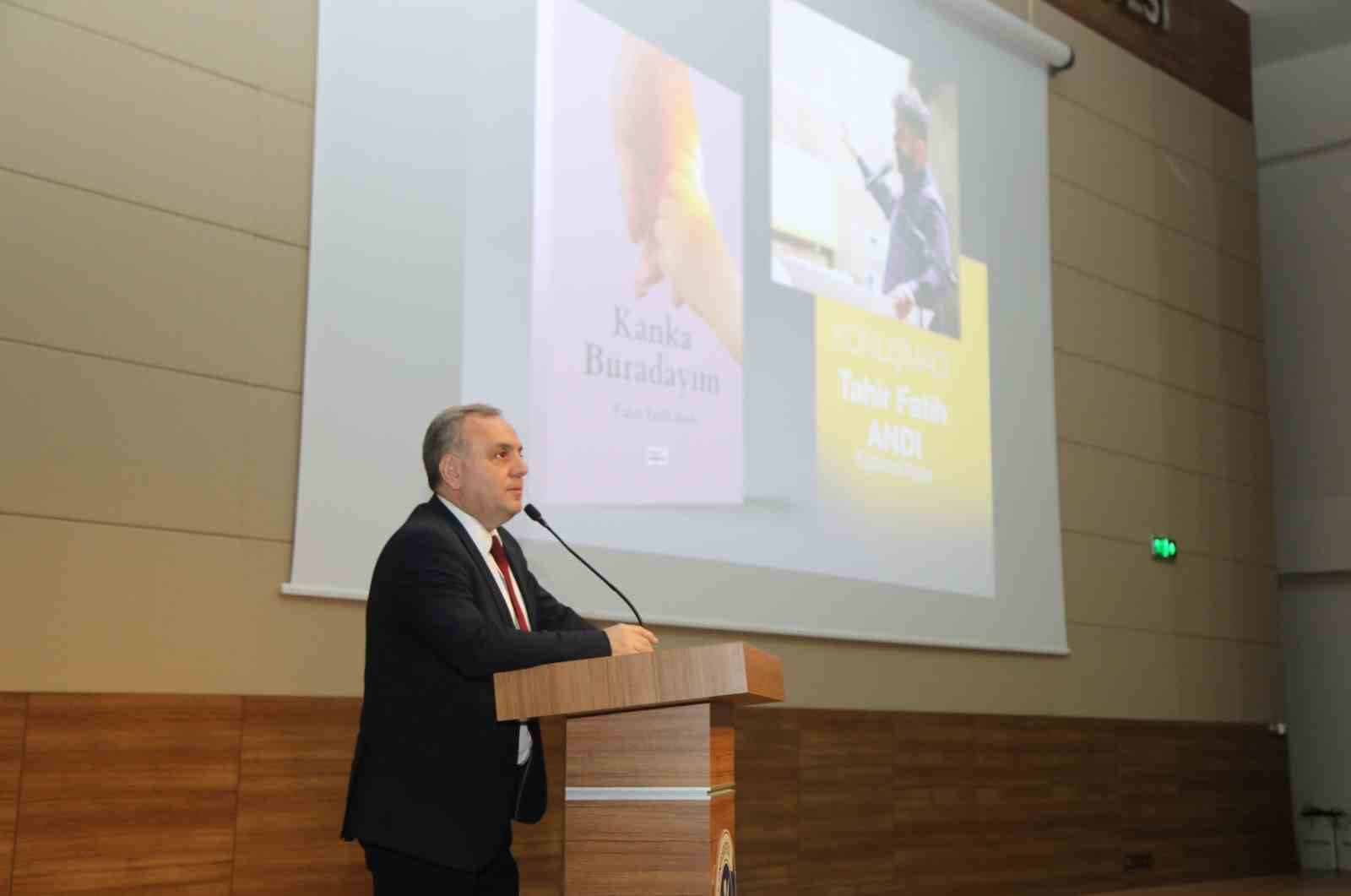 Eğitimci Yazar Tahir Fatih Andı, ERÜ’de konferans verdi
