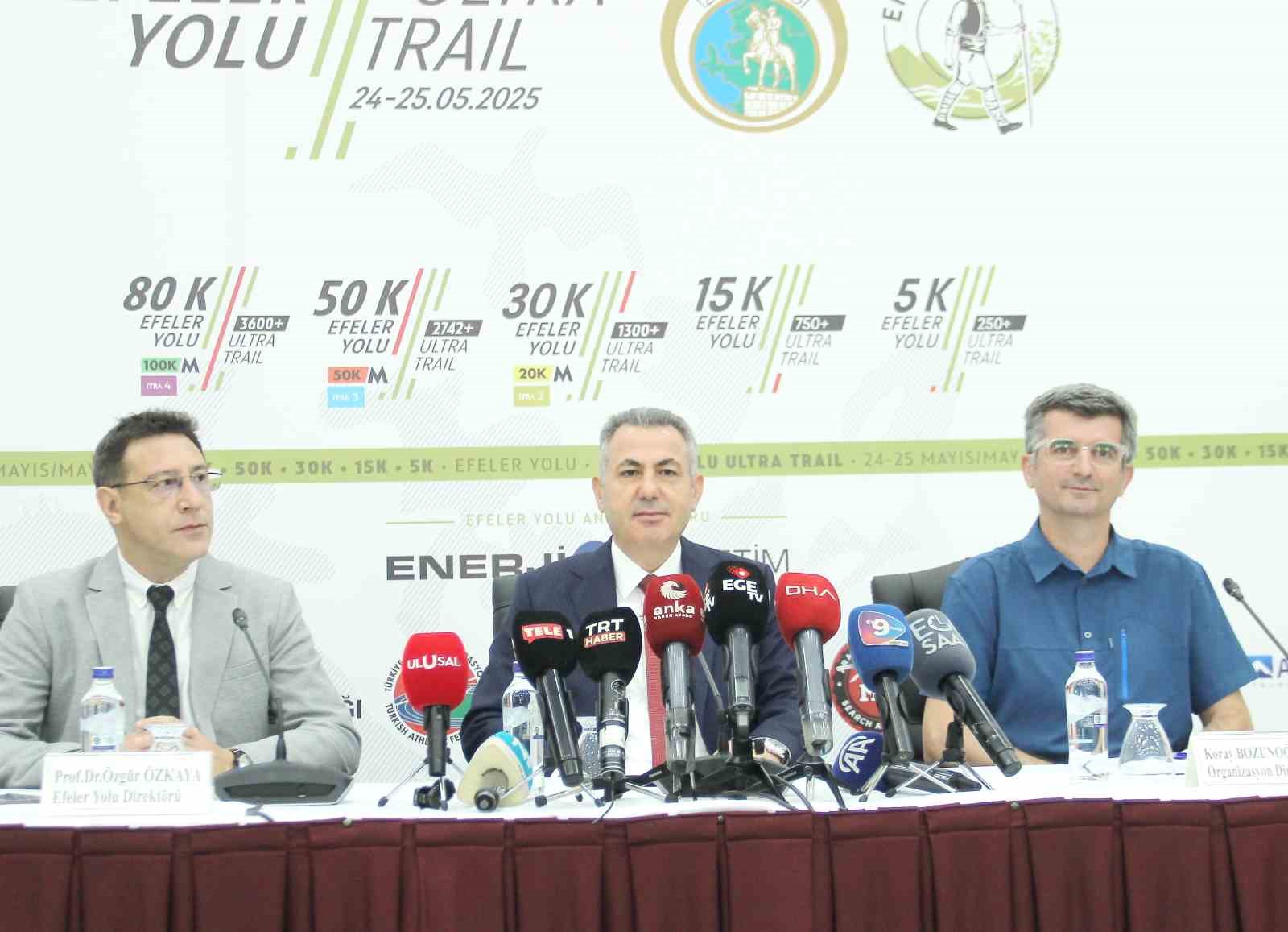 ’Efeler Yolu Ultra Trail’e 6 ülkeden 256 sporcu gelecek