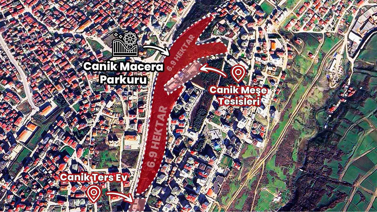 Karadeniz’in en büyük ‘macera parkı’ Canik’e yapılıyor