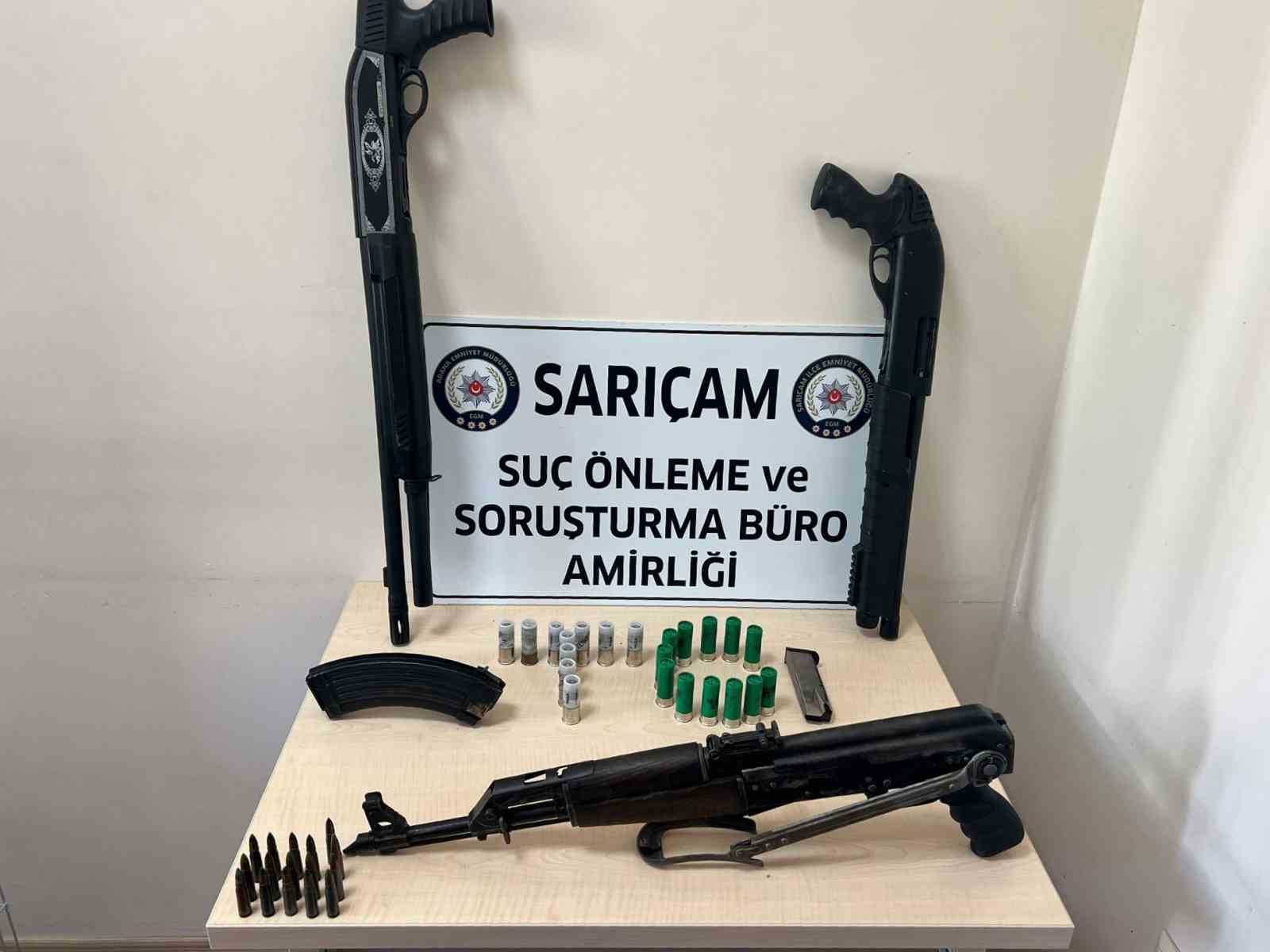 Eve özel zula yaptırıp kalaşnikof saklamış: Şüpheli tutuklandı