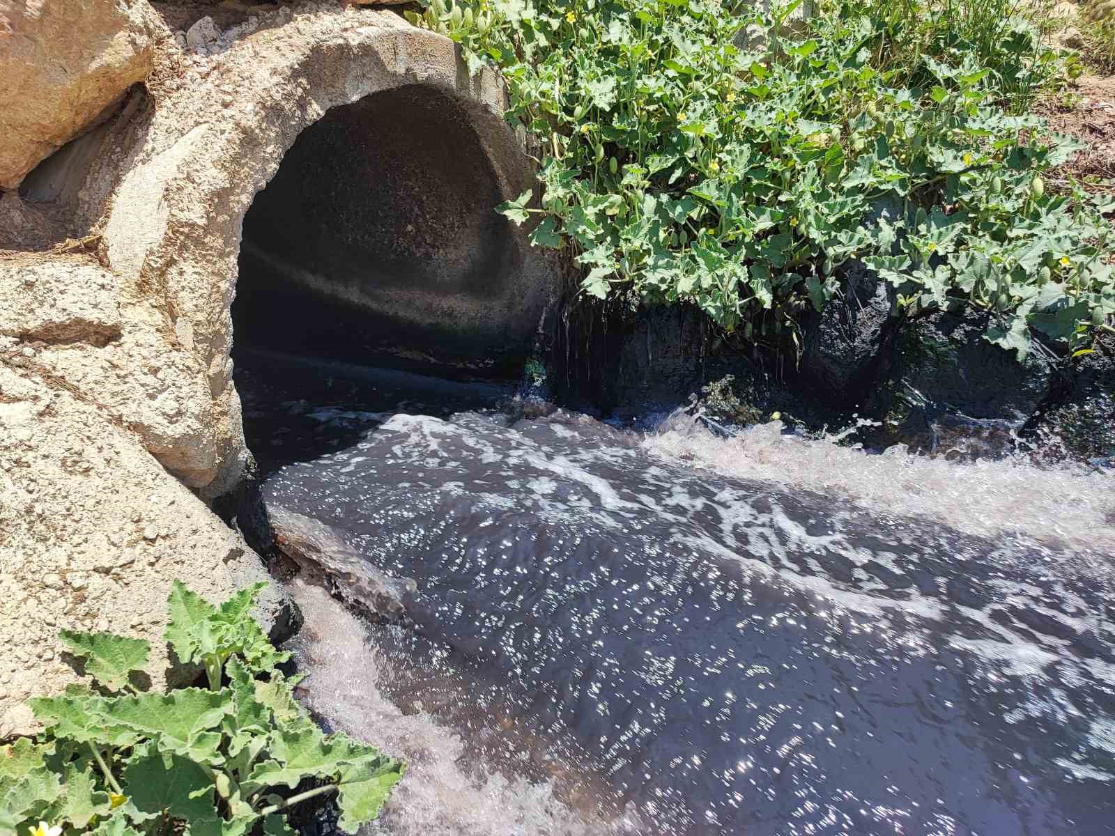 Ceyhan Nehri kirlilikten köpürdü
