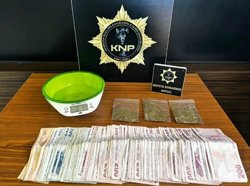Kırklareli’nde uyuşturucu operasyonu: 3 gözaltı