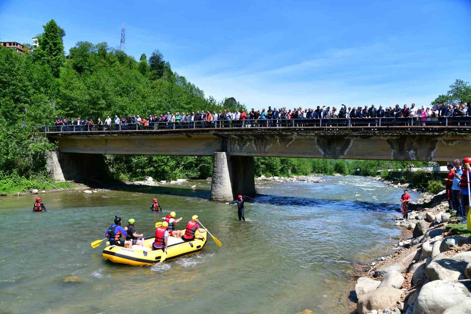 Trabzon&rsquo;un ilk rafting parkuru a&ccedil;ıldı
