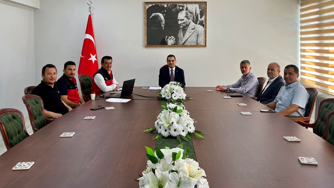 Bozkır’da dolu ve don zararlarının tespiti için toplantı düzenlendi