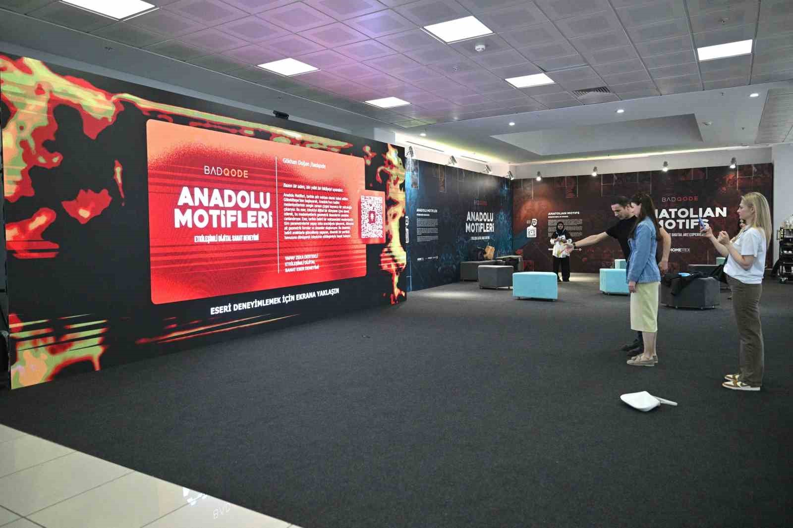 Anadolu motiflerini yapay zeka ile buluşturan sergi HOMETEX’te
