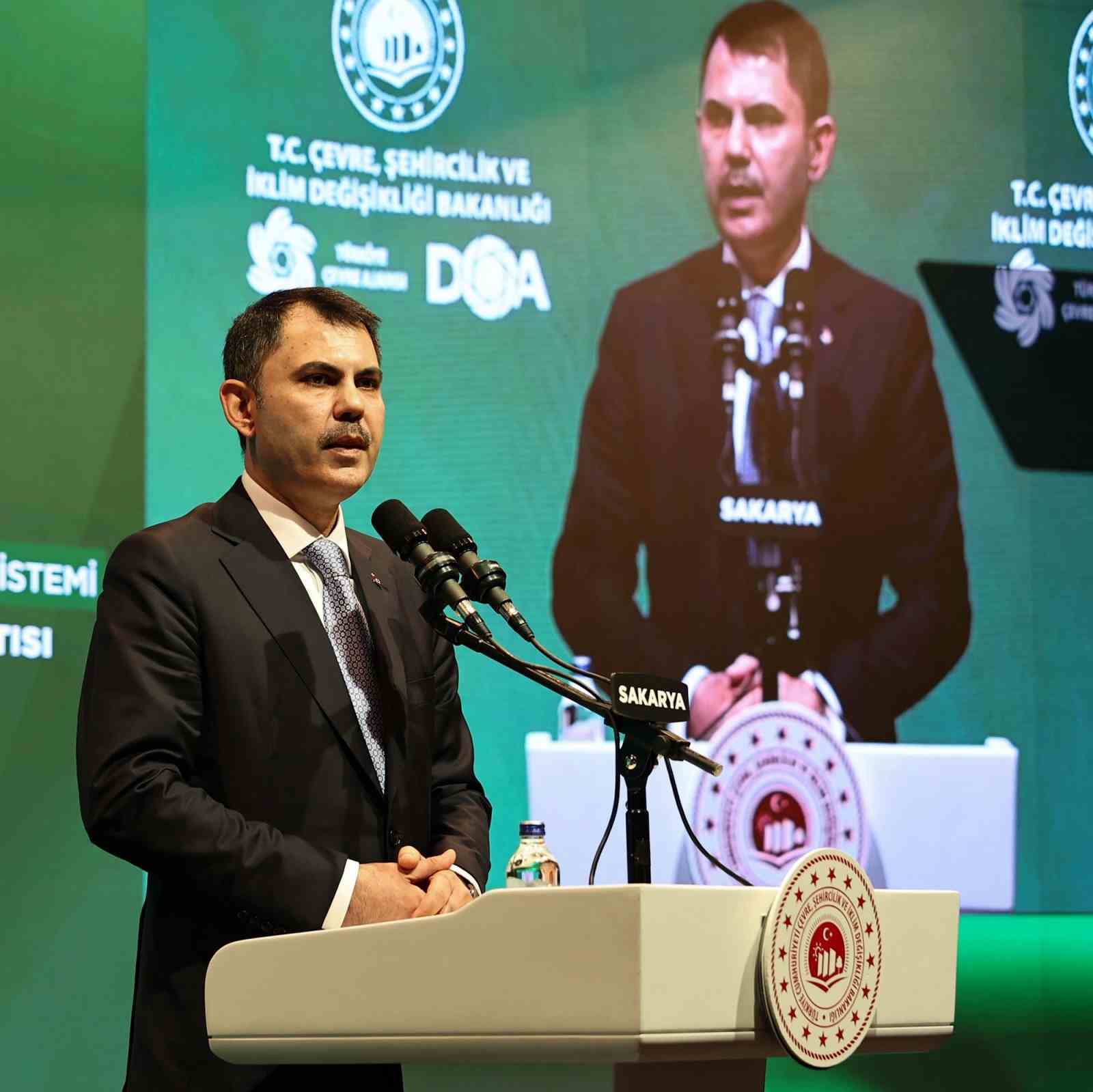 Bakan Kurum: "Depozito sisteminin yüzde 100 uygulanması demek, ülkemize her yıl 500 milyon Euro’dan fazla ekonomik katkı demek"