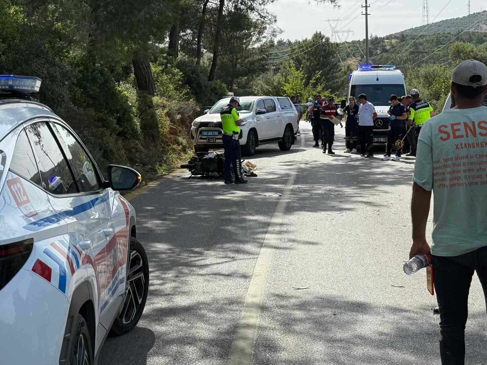 Bodrum’da feci kaza: 1 ölü, 1 yaralı