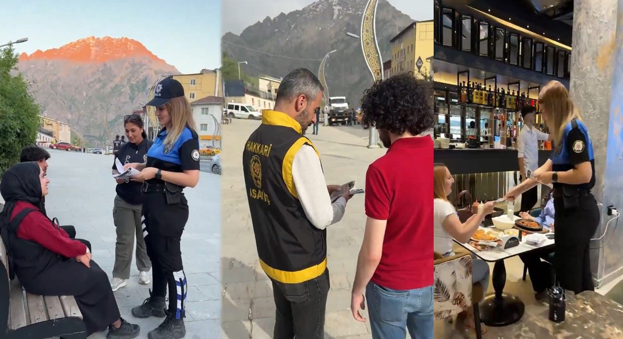 Hakkari polisi ‘SİBERAY’ ve ‘UYUMA’ broşürleri dağıttı
