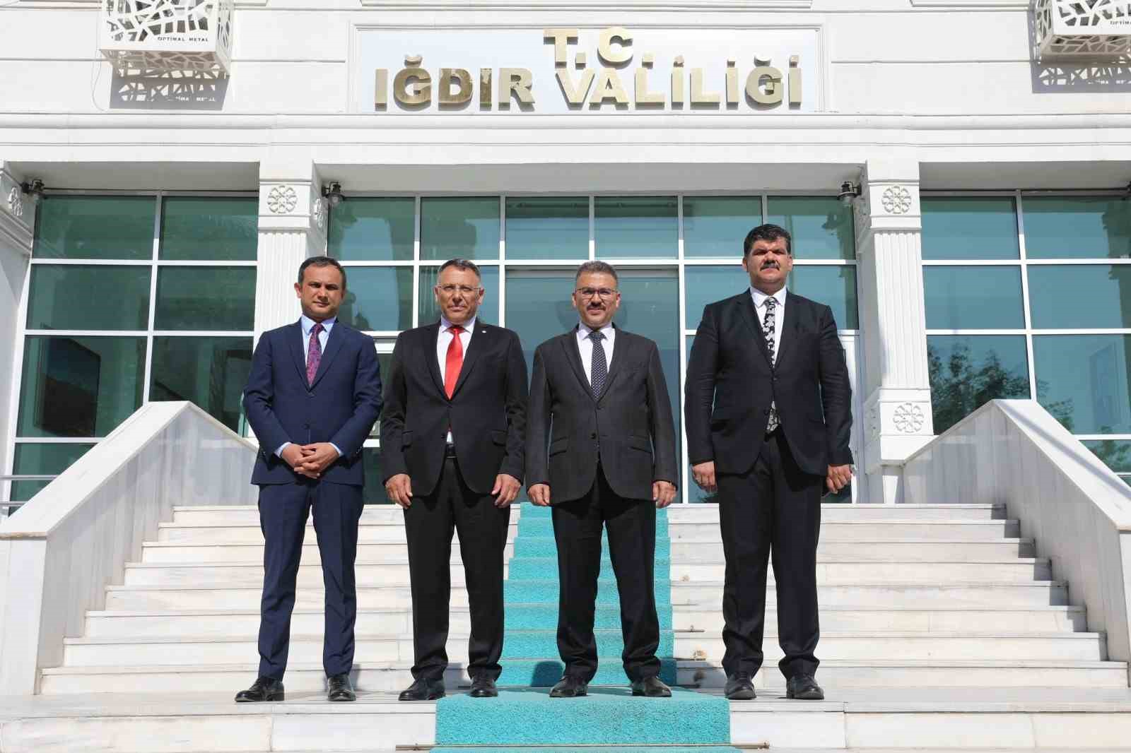 Iğdır Üniversitesi Rektörü Ekrem Gürel’den Iğdır Valisi Ercan Turan’a ziyaret