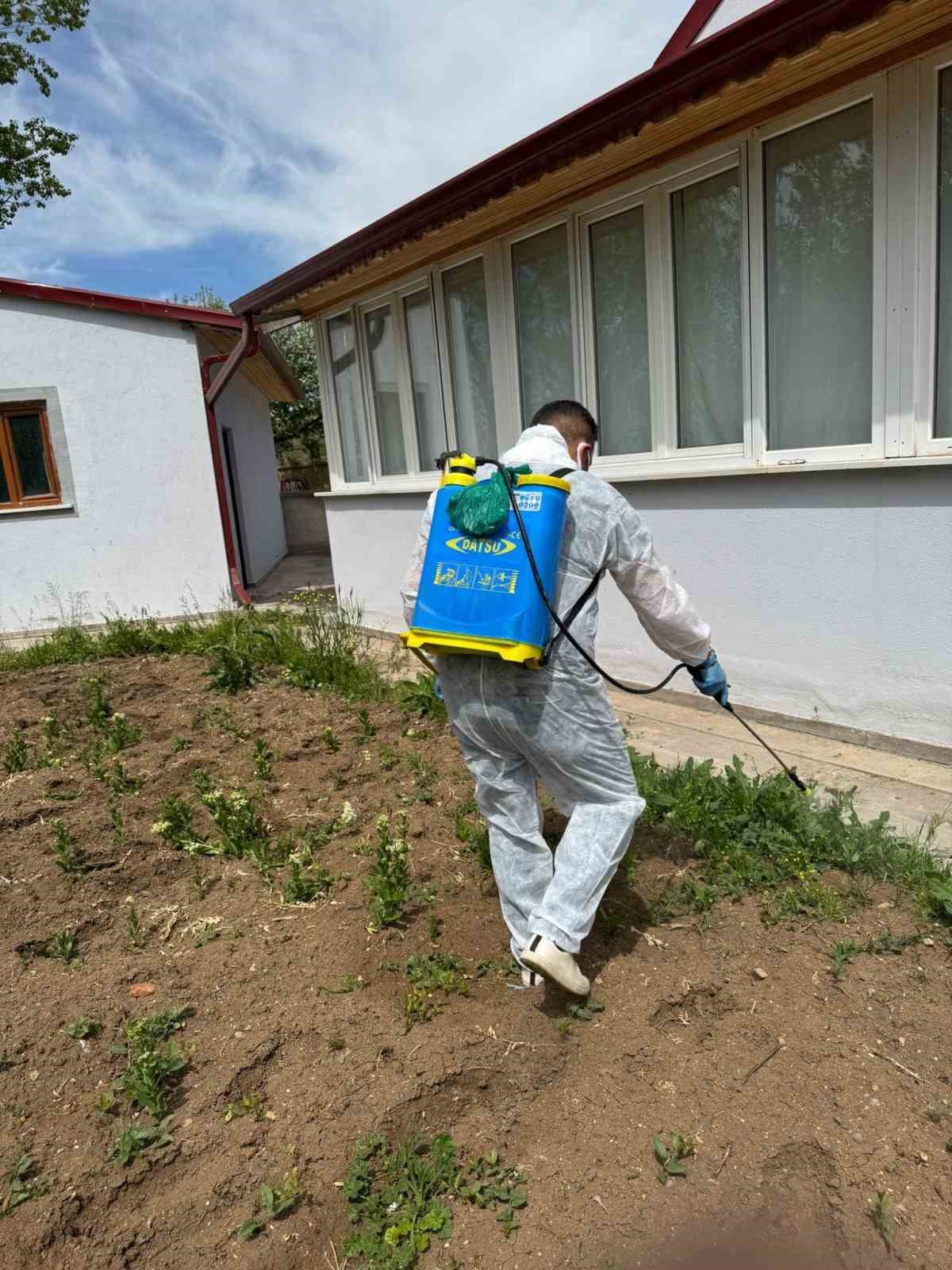 Aydıntepe&rsquo;de yabancı ot m&uuml;cadelesi başlatıldı
