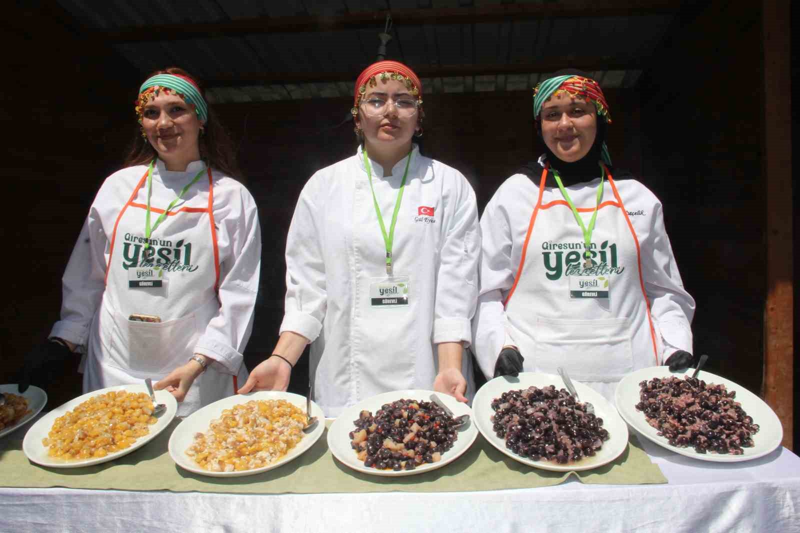 Giresun’da Yeşil Lezzetler Festivali, renkli görüntüleriyle büyük ilgi gördü
