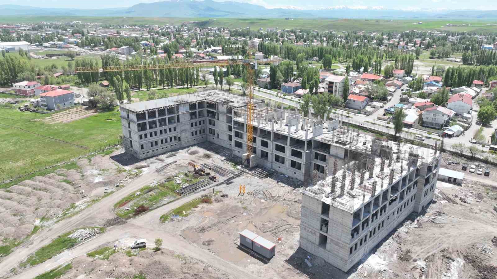 Ağrı İl Emniyet Müdürlüğü yeni hizmet binası inşaatı hızla sürüyor