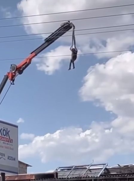 Mobil vin&ccedil; bu sefer insan taşıdı
