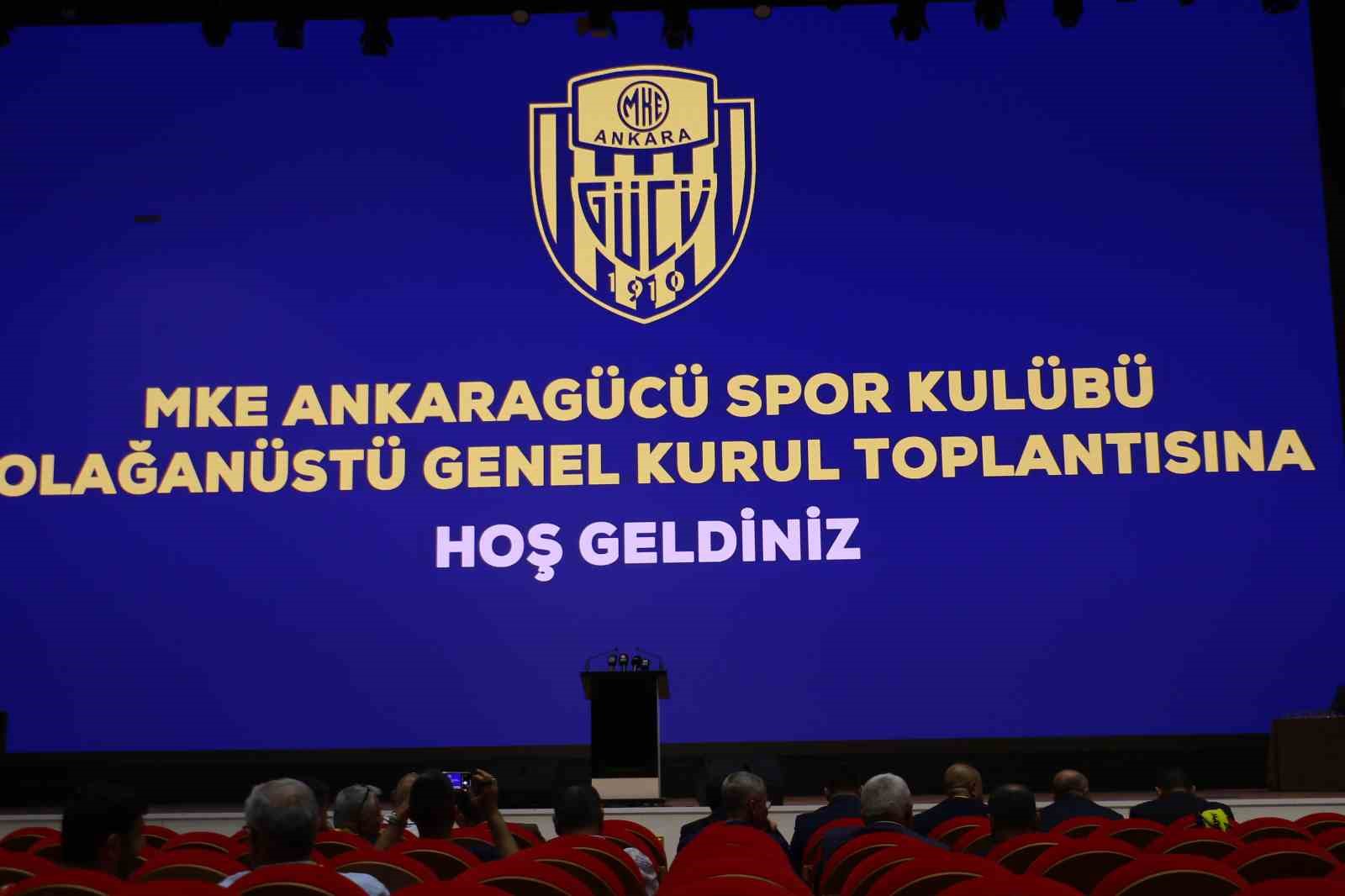 MKE Ankaragücü Olağanüstü Genel Kurulu’nda Bent Ahlat’ın adaylığı düştü