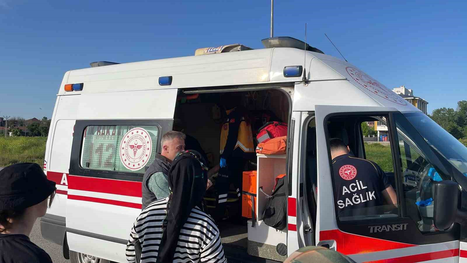 Samsun’da otomobil şarampole uçtu: 2 yaralı