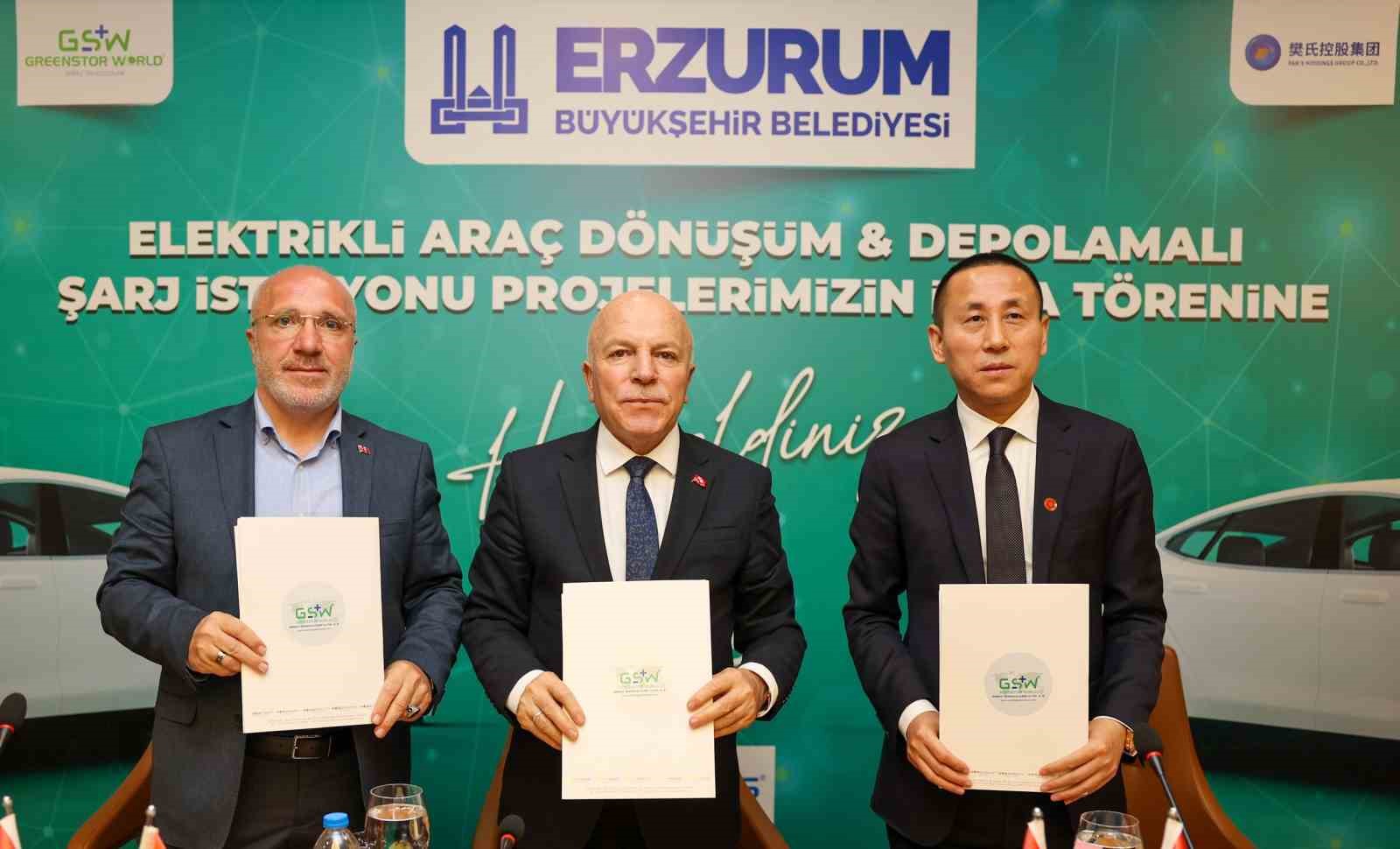 Erzurum’a dev yatırım: "Elektrikli araç dönüşümü ve enerji depolamalı şarj istasyonları kurulacak"