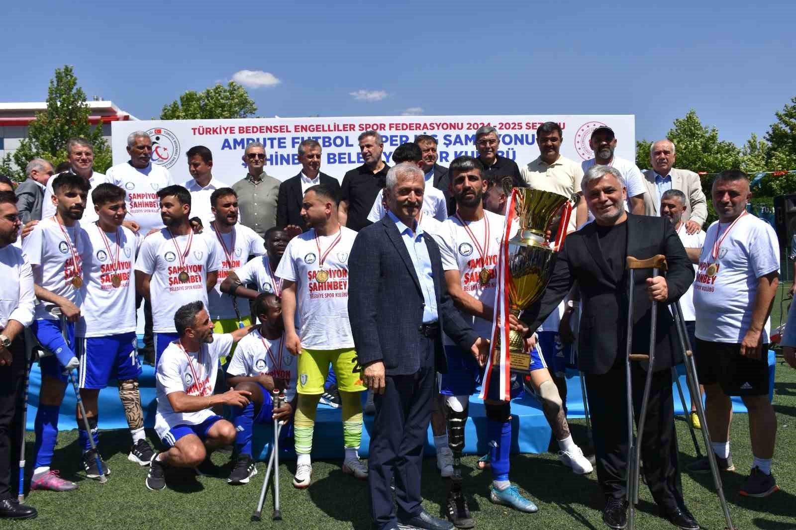 Ampute Futbol Süper Ligi’nde şampiyon Şahinbey Ampute
