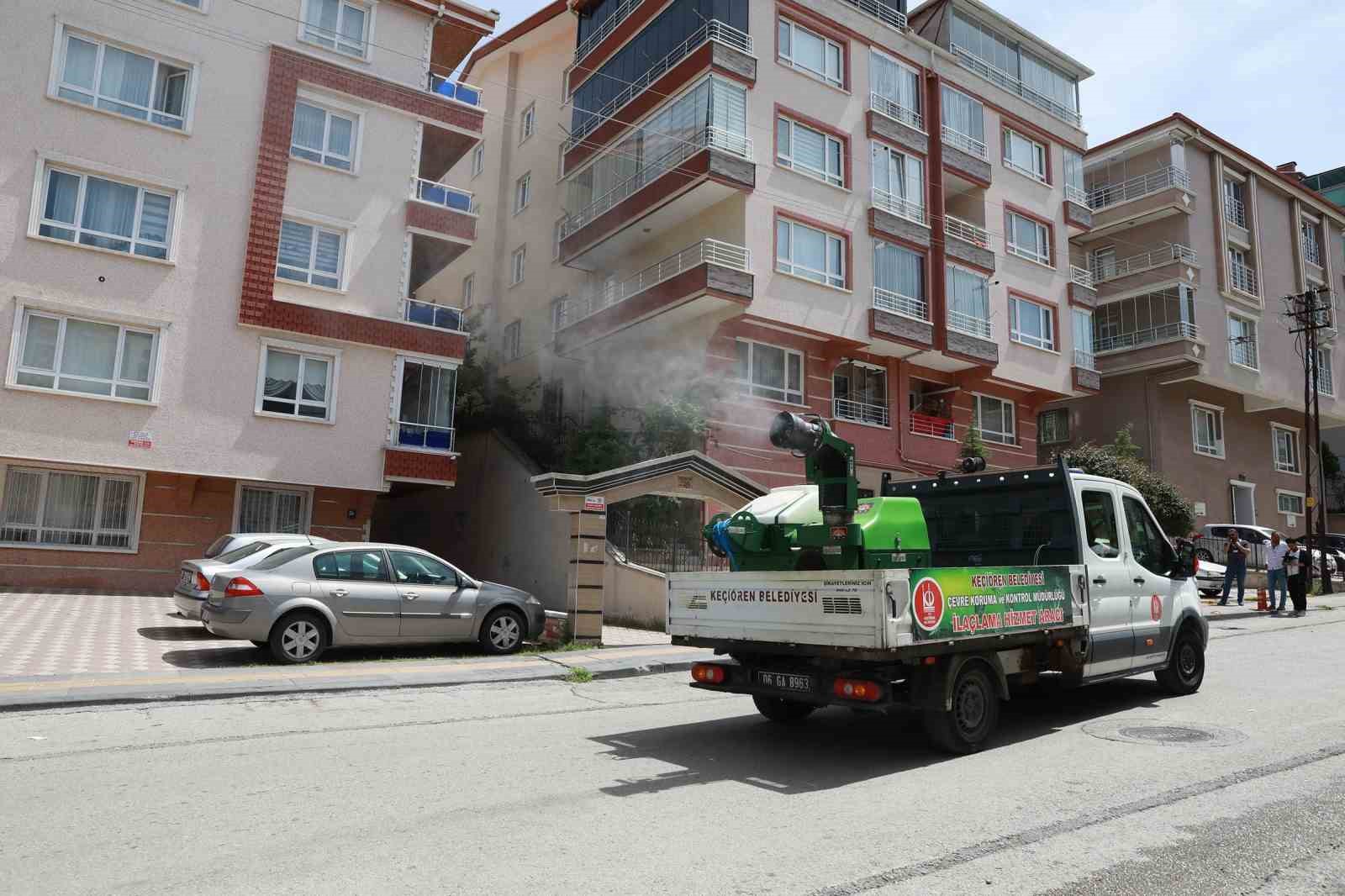 Keçiören’de ilaçlama çalışmaları hızlandı
