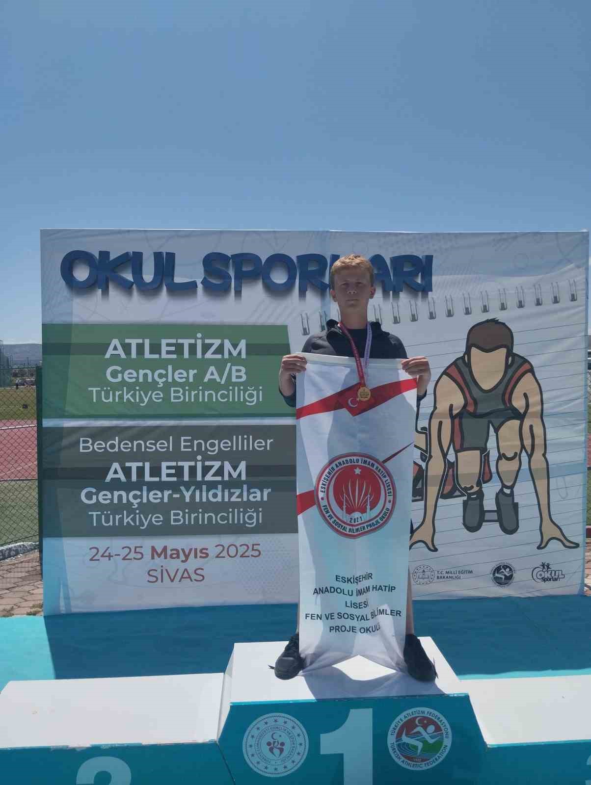 Eskişehirli öğrenci Türkiye şampiyonu oldu