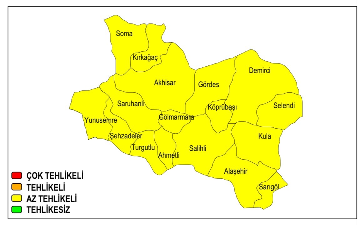 Manisa’ya kuvvetli yağış ile birlikte çamur uyarısı