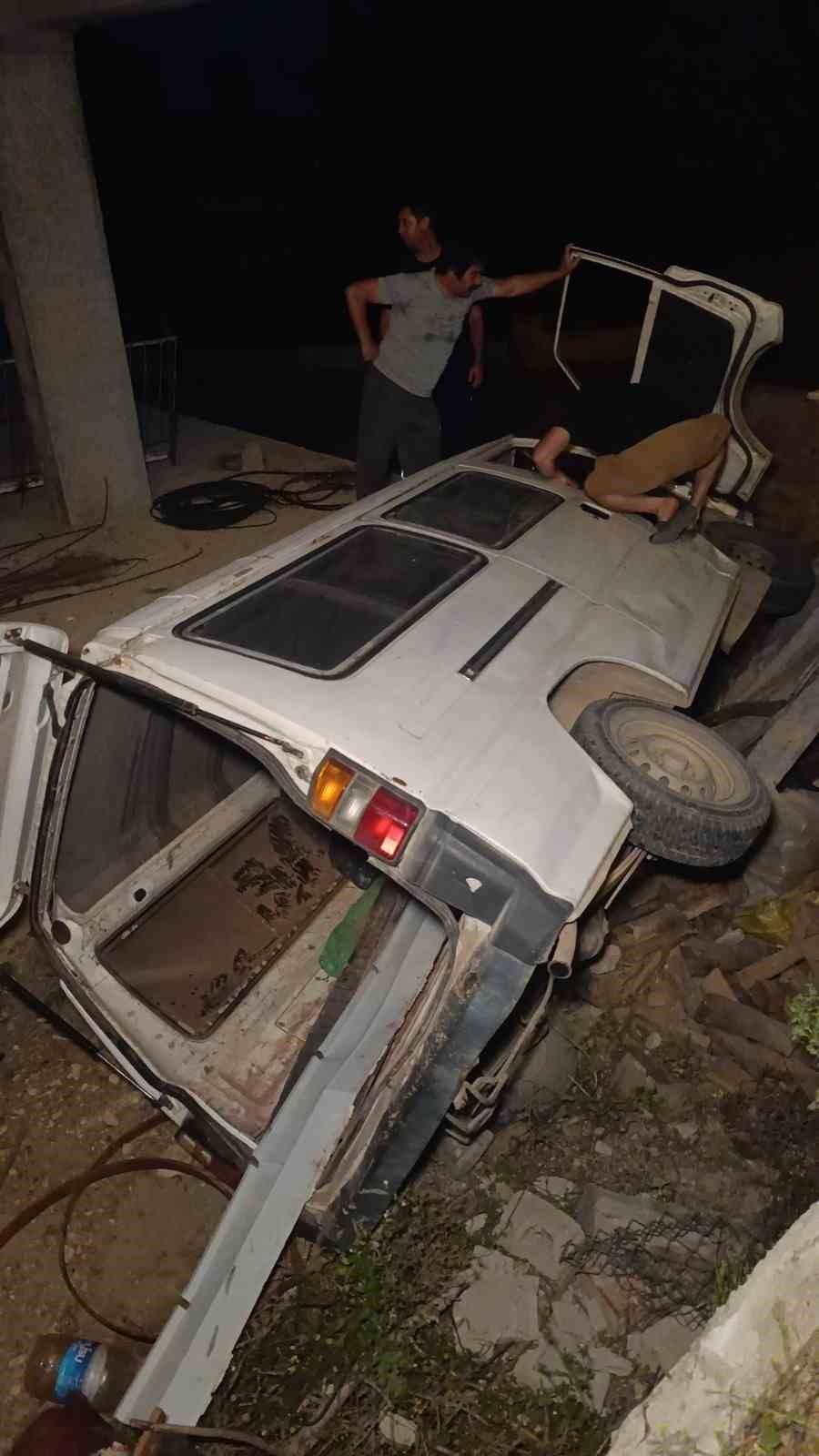 &lsquo;Balık avlayacağım&rsquo; deyip patronundan aldığı ara&ccedil;la evin avlusuna u&ccedil;tu
