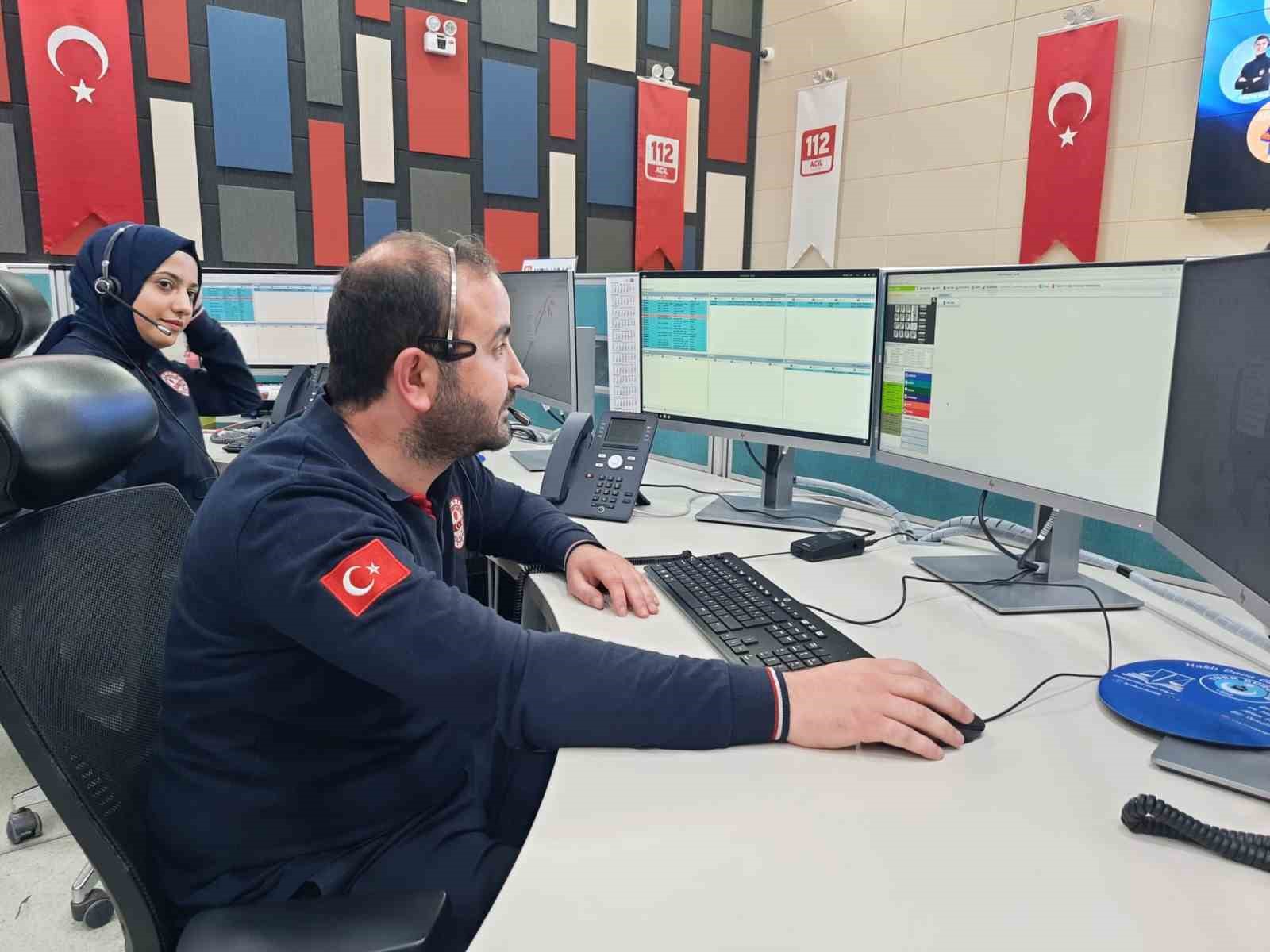 Kars’ta 112 Acil Çağrı Merkezi 2024 yılında 333 bin 778 çağrı aldı