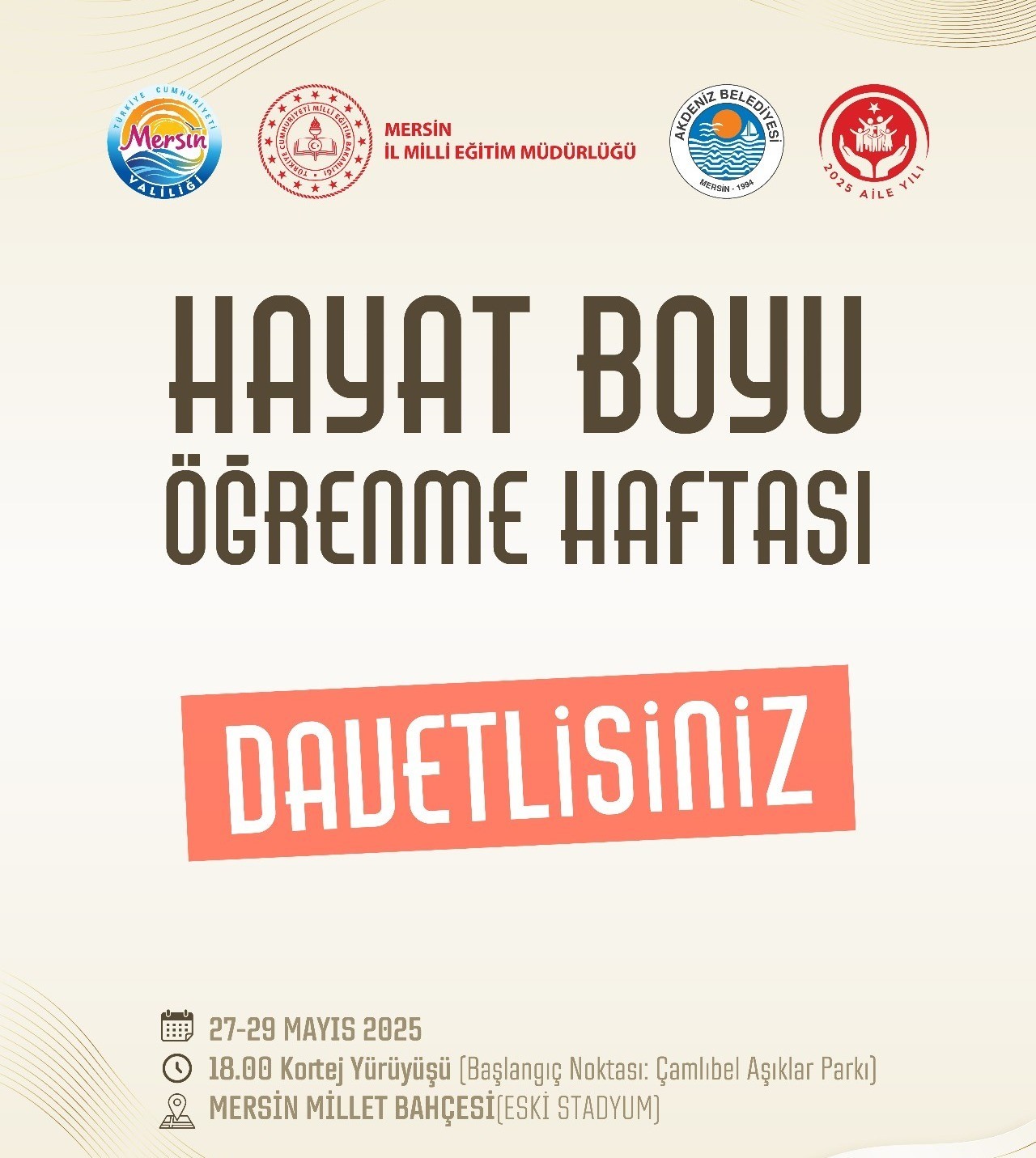 Mersin’de ’Hayat Boyu Öğrenme Haftası Festivali’ başlıyor