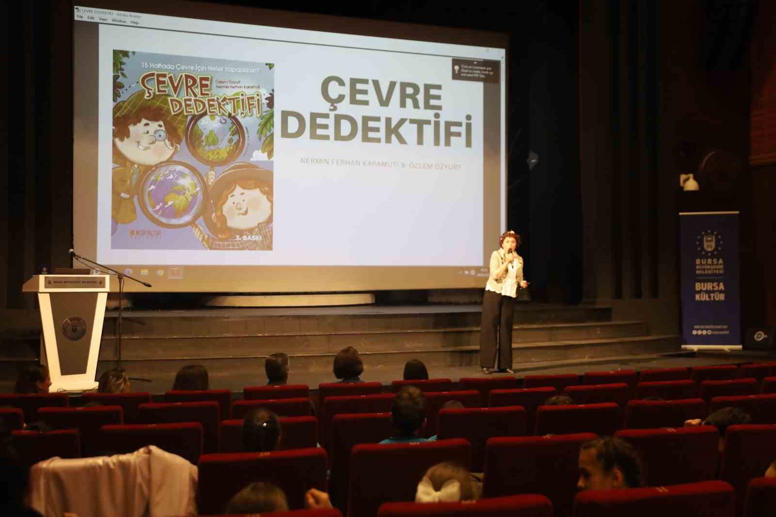 ‘Çevre Dedektifi’ kitabının yazarı çocuklarla buluştu