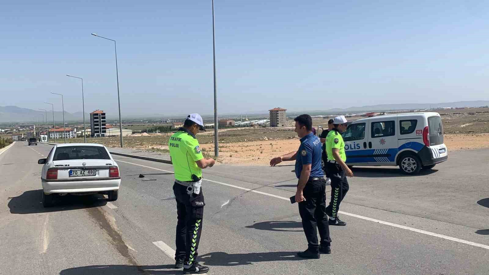 Karaman&rsquo;da trafik kazası: 2 yaralı
