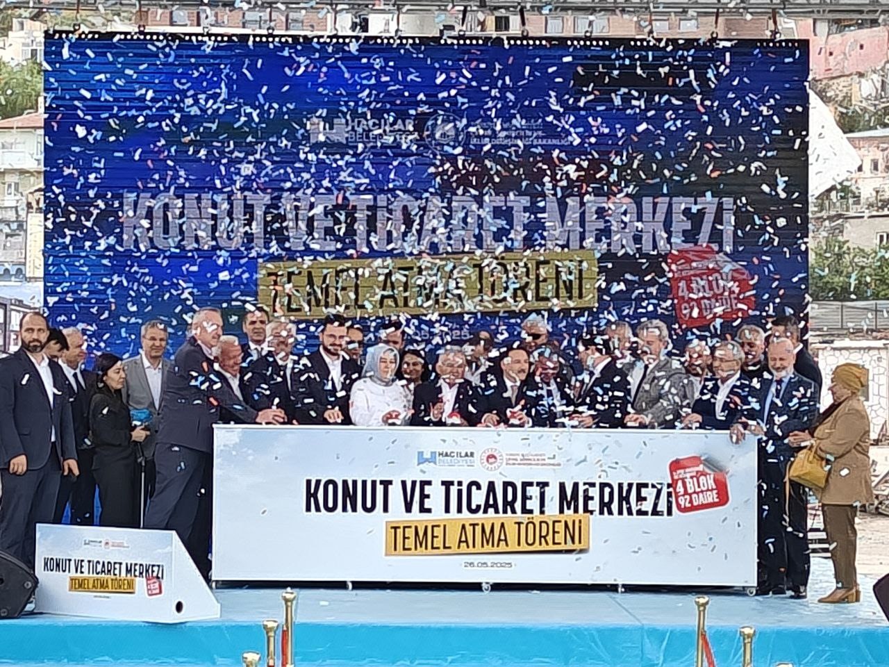 Hacılar’da konut ve ticaret merkezi temel atma töreni yapıldı