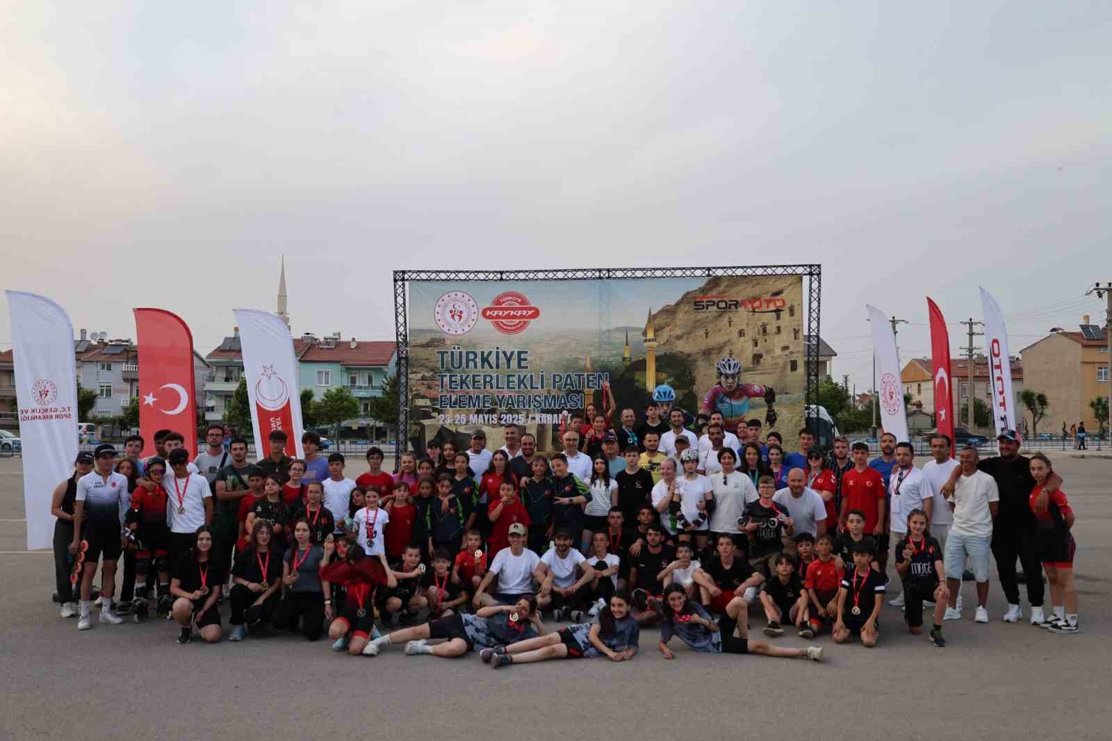 Karaman’da düzenlenen tekerlekli paten yarışması sona erdi