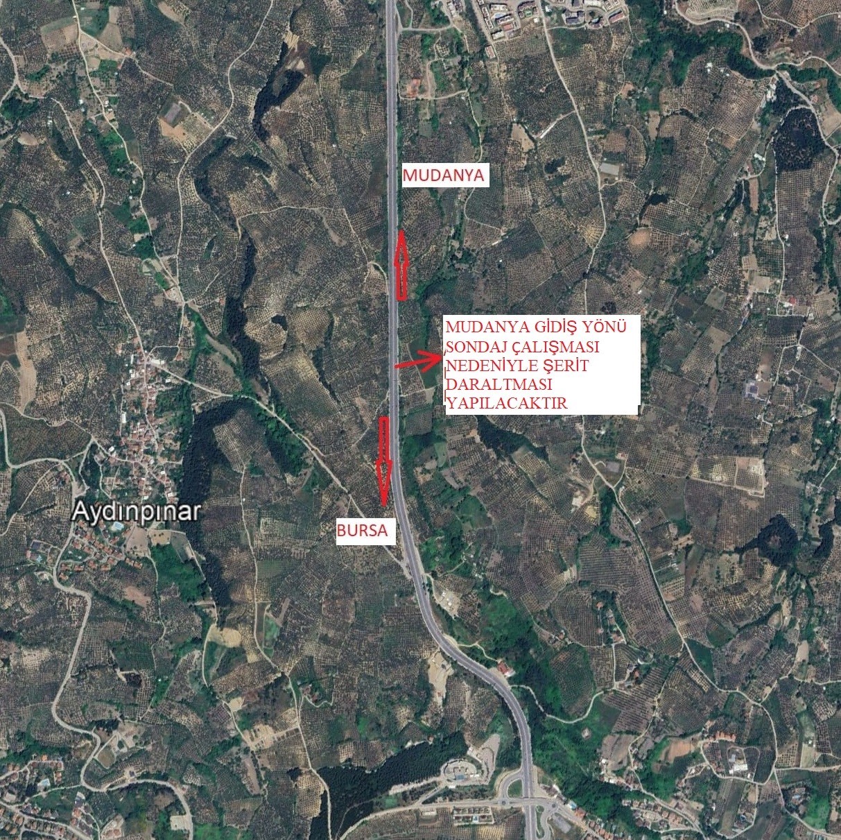 Bursa’da trafik düzenlemesi