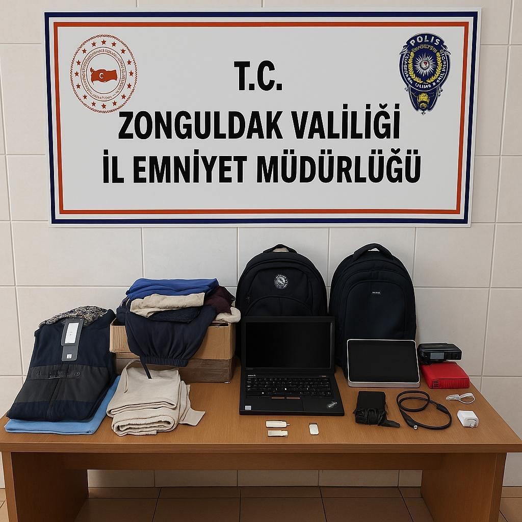 Karadeniz Ereğli&rsquo;de 5 aracın camını kırarak hırsızlık yapan ş&uuml;pheli tutuklandı
