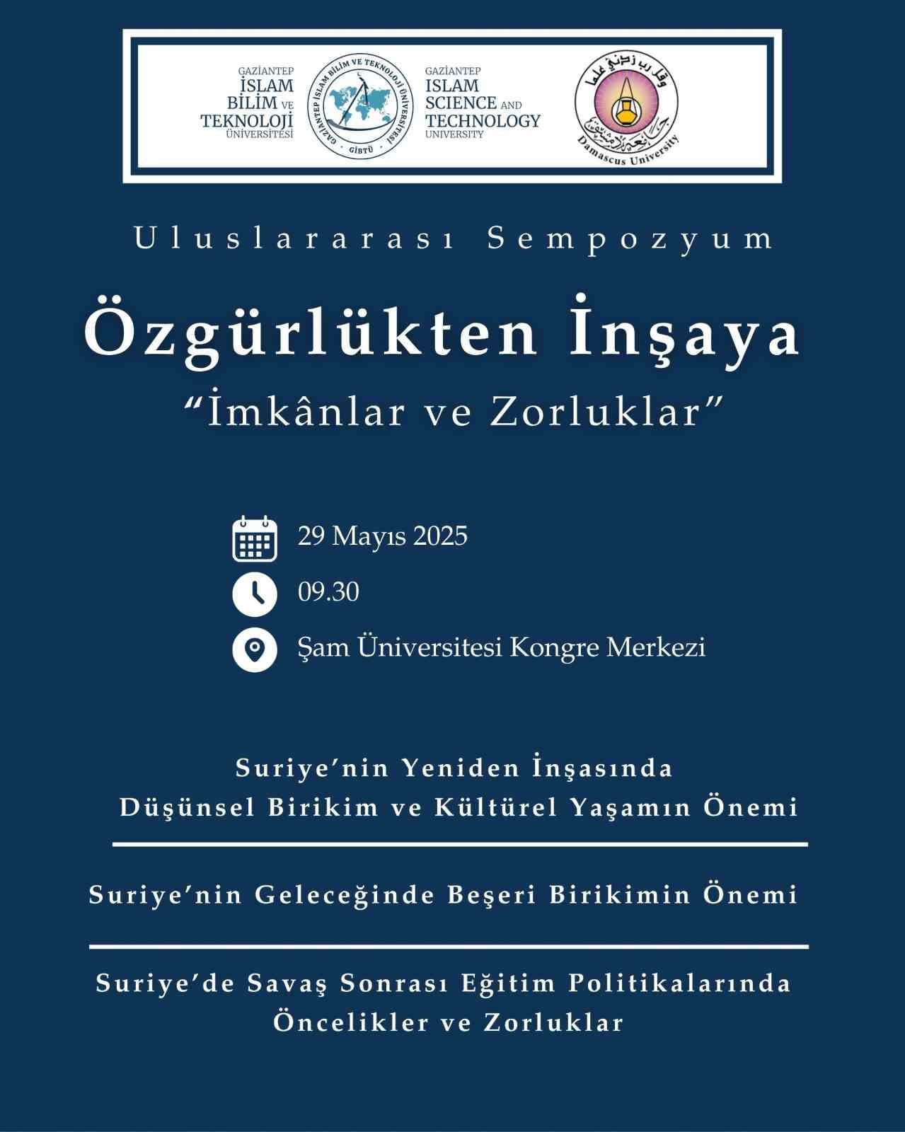 GİBTÜ ve Şam Üniversitesi’nden Uluslararası İş Birliği: 