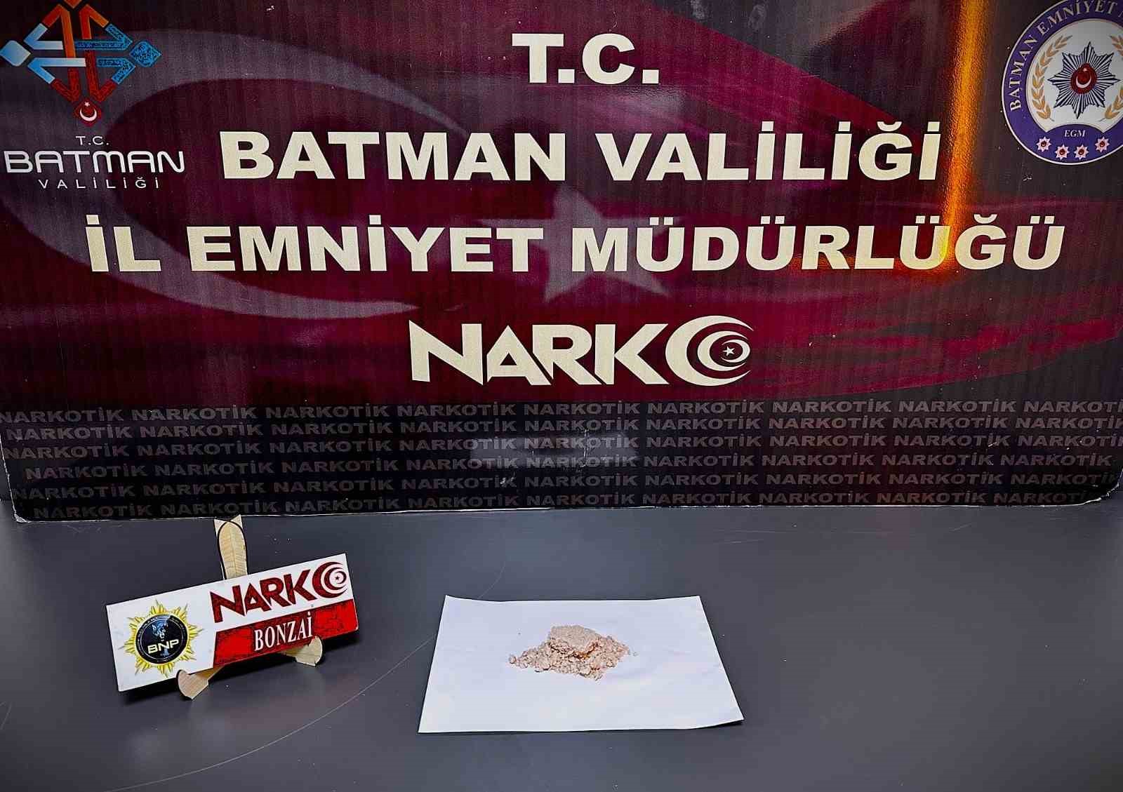 Batman’da uyuşturucu operasyonunda 2 tutuklama