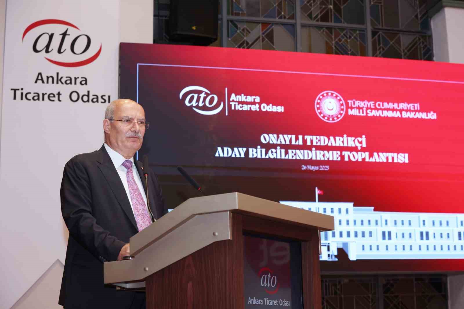 Milli Savunma Bakanlığı, Onaylı Tedarik&ccedil;i listesine dahil olabilmeleri i&ccedil;in ATO &uuml;yelerini bilgilendirdi
