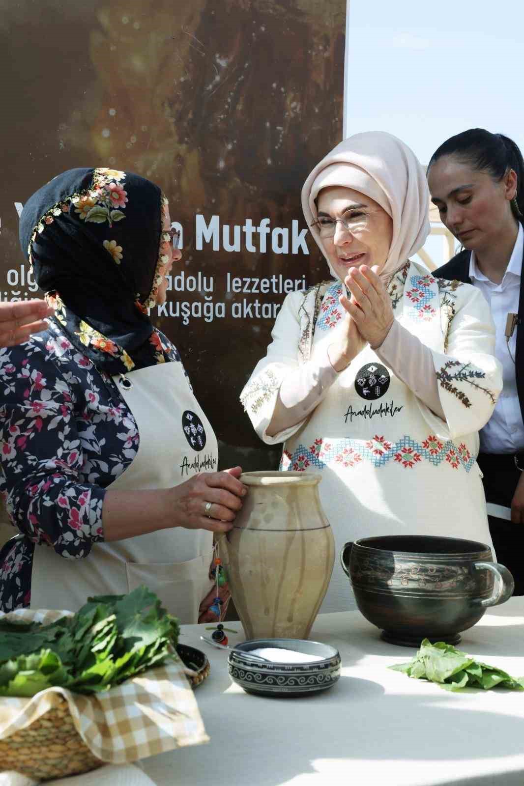 Emine Erdoğan "Anadoludakiler Kapadokya Pazarı" açılış programında konuştu
