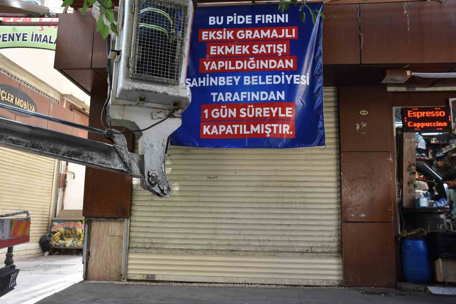 Şahinbey zabıta ekiplerinden fırınlara denetim