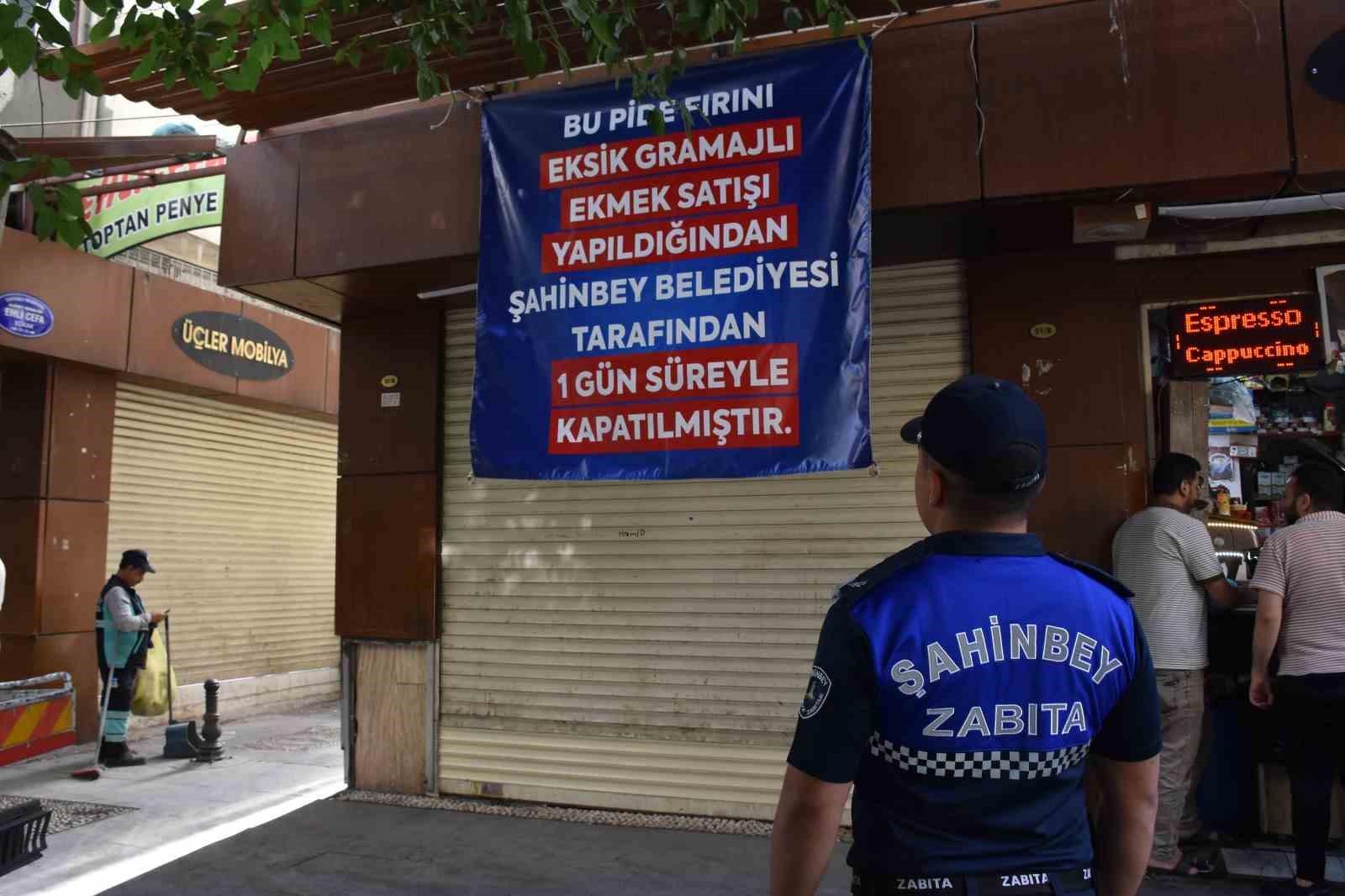 Şahinbey zabıta ekiplerinden fırınlara denetim
