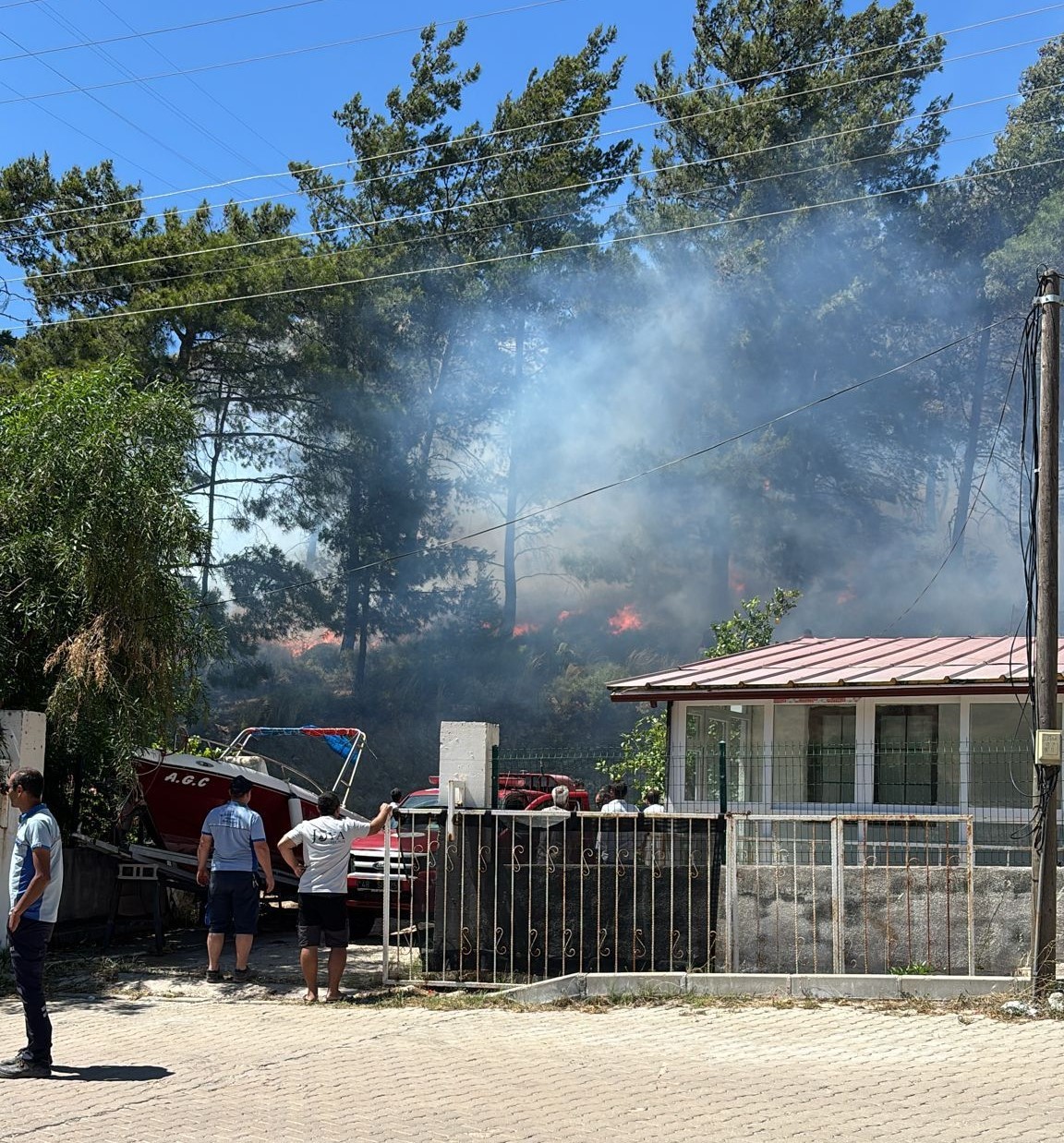 Marmaris’te orman yangını