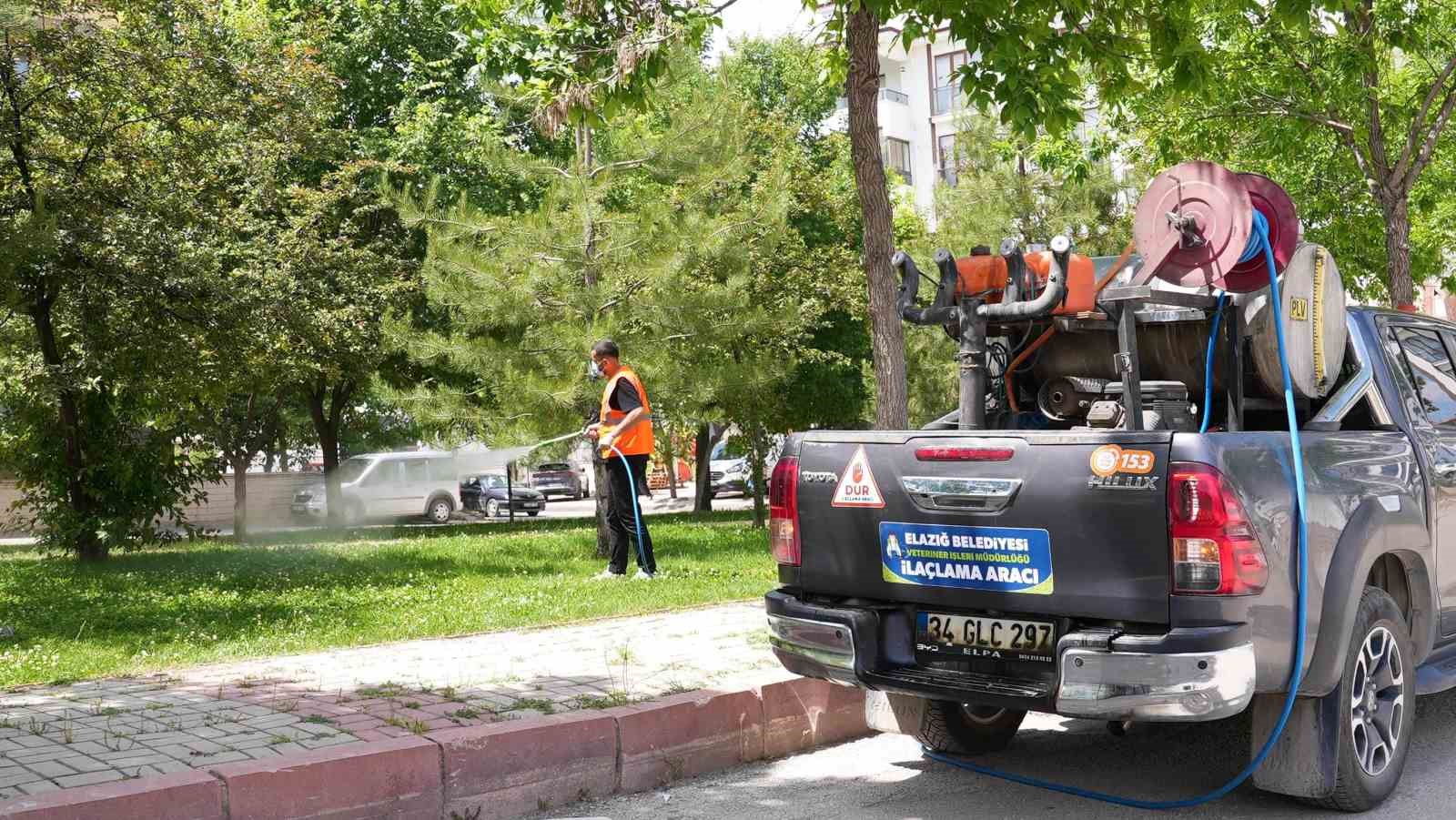 Elazığ’da ilaçlama çalışmaları sürüyor