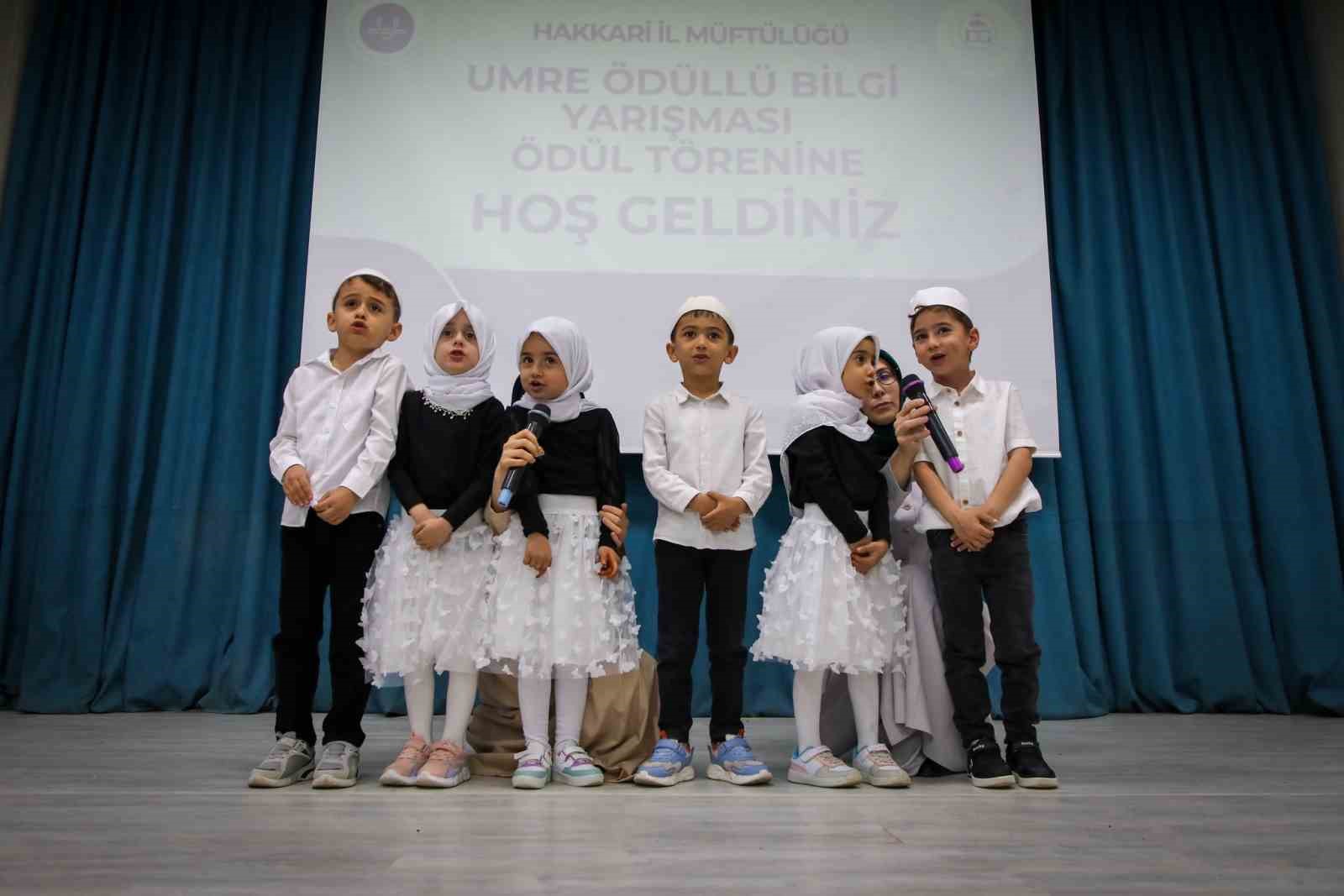 Hakkari&rsquo;de umre &ouml;d&uuml;ll&uuml; bilgi yarışması d&uuml;zenlendi
