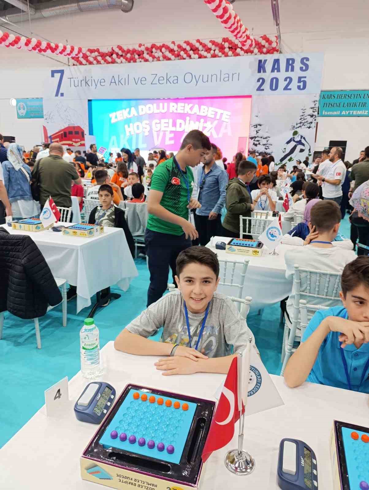 Burdurlu ortaokul öğrencisi 7. Akıl ve Zeka Oyunları Türkiye Şampiyonası’nda 10’uncu oldu