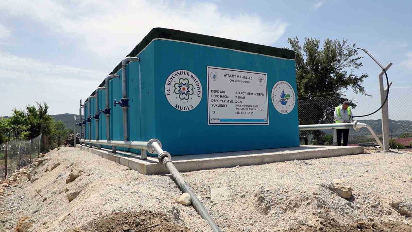 Ula&rsquo;da i&ccedil;me suyu depoları yenilendi
