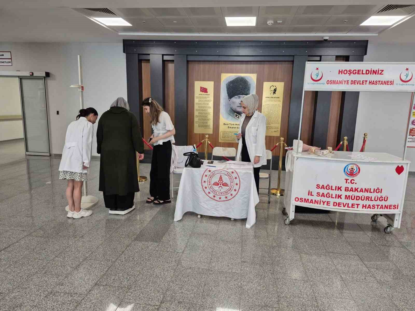 Osmaniye’de 5 bin 880 kişinin boy ve kilo ölçümü yapıldı
