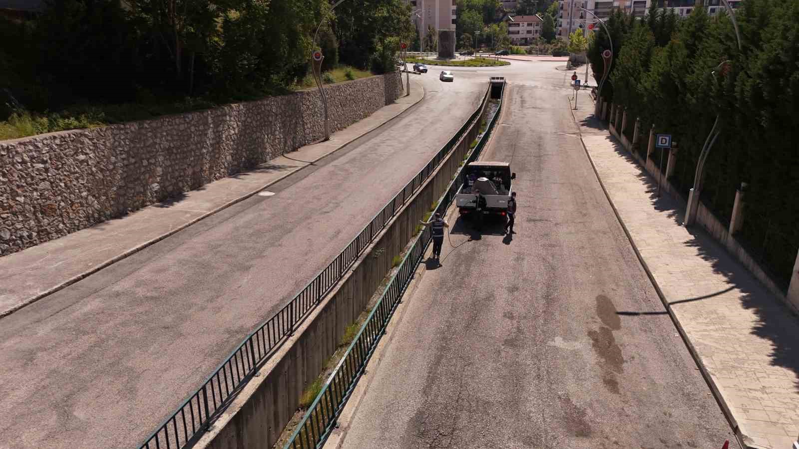 Karabük Belediyesi’nden ilaçlama çalışması