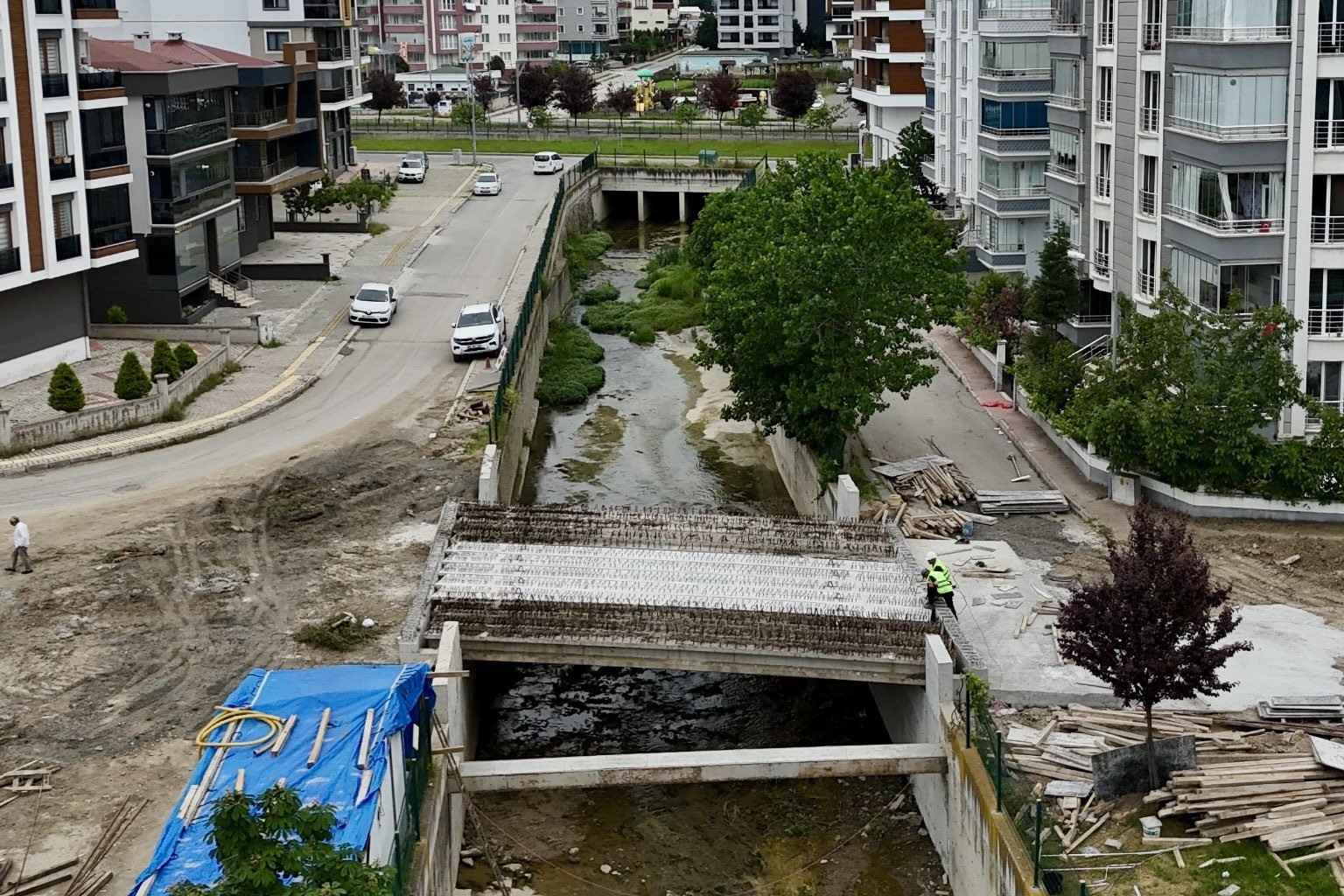 Afanlı Deresi &uuml;zerine yeni k&ouml;pr&uuml;
