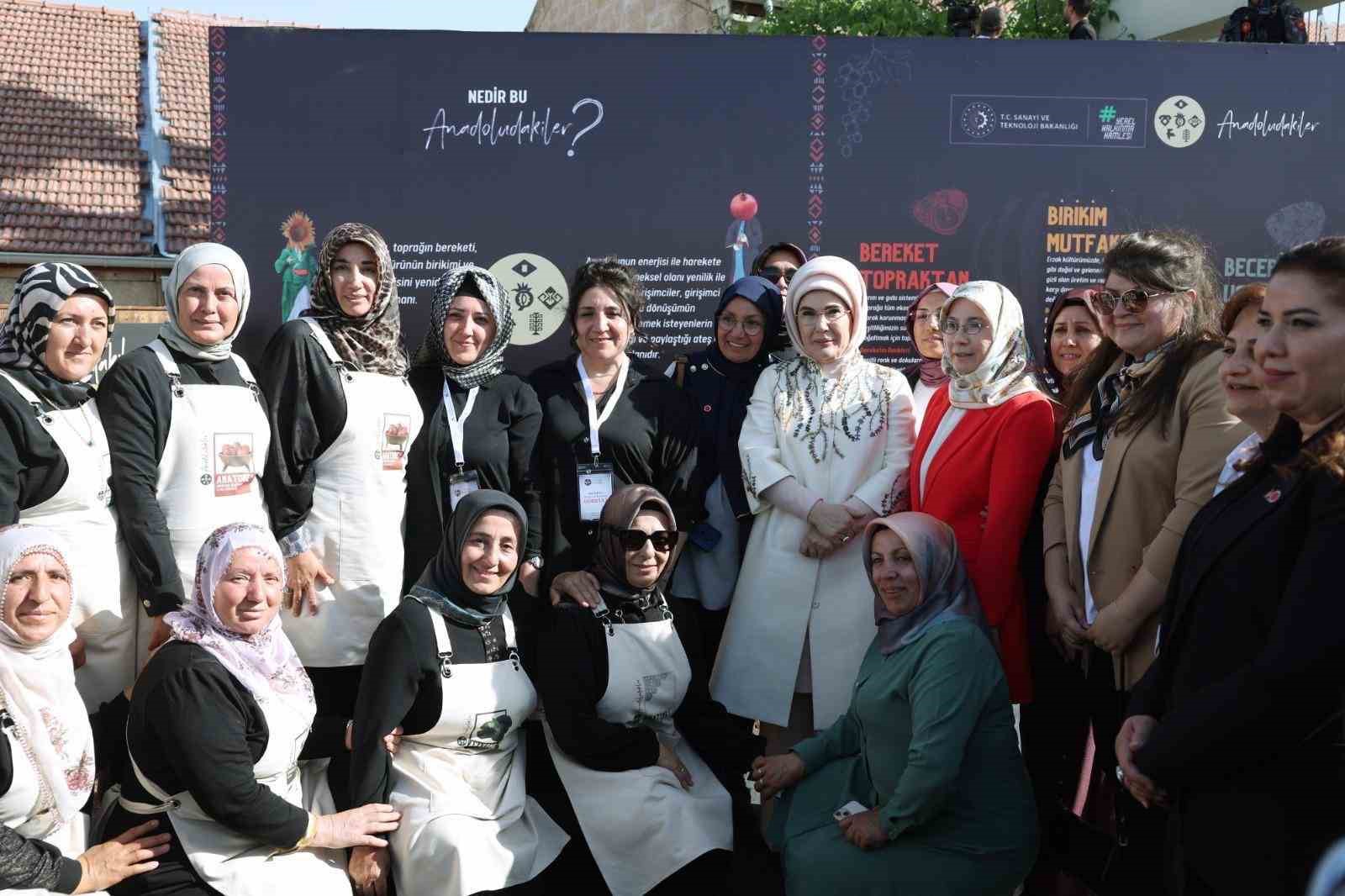 Emine Erdoğan "Anadoludakiler Kapadokya Pazarı" açılış programında konuştu